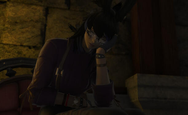 Asleep at the tavern